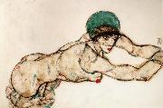 Egon Schiele Female Nude to the Right Spain oil painting artist